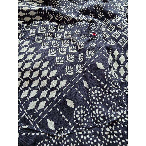 Tommy Hilfiger Womens Patchwork Button-Up Shirt M - Picture 5 of 8